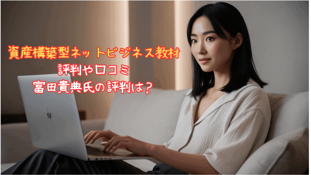 資産構築型ネットビジネスの教材の評判や口コミ・富田貴典氏の評判は？
